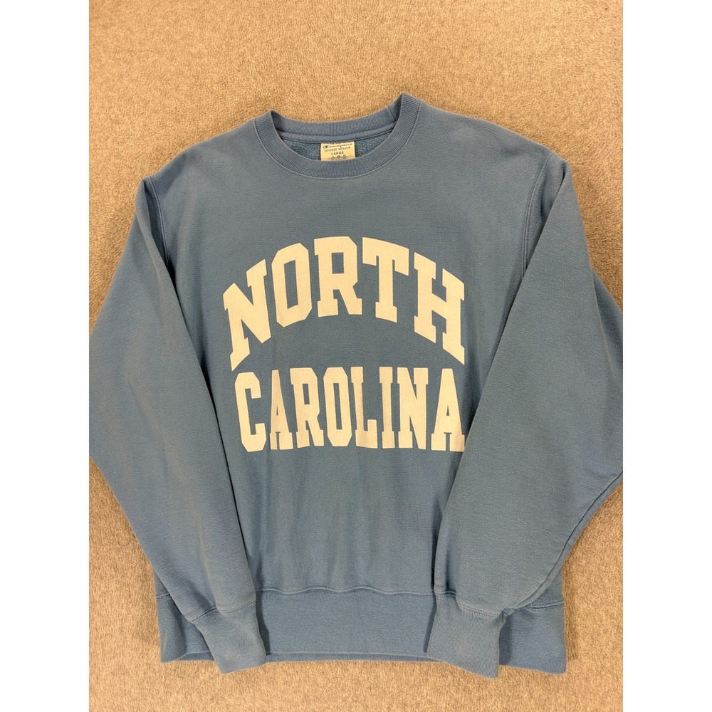 North Carolina Tar Heels Champion Reverse Weave Sweatshirt (Men's Large) Blue